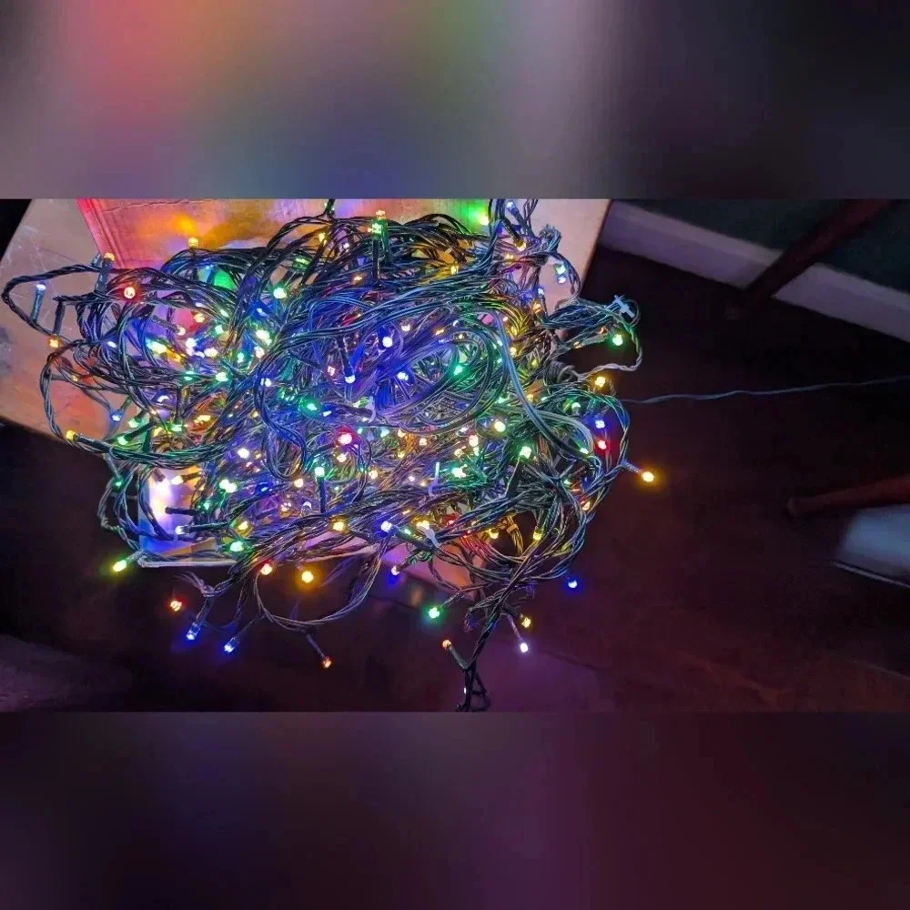 Christmas Multi Color String Lights , Super Bright 125Ft(straight) (NWT)